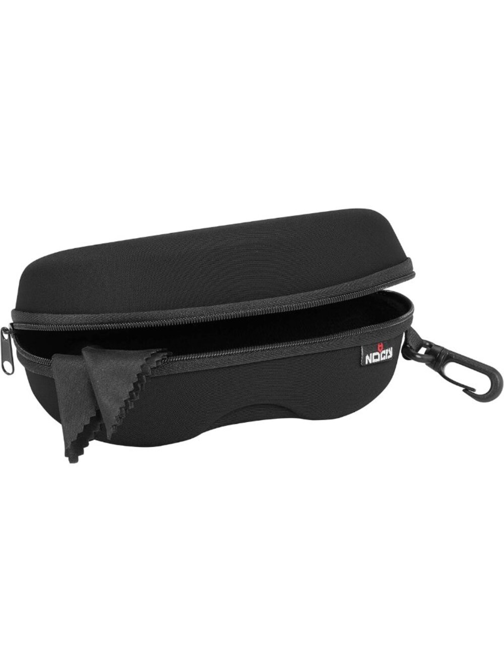 Hard Shell Glasses Case with Velvet Lining & Zipper, Travel Eyewear Storage for